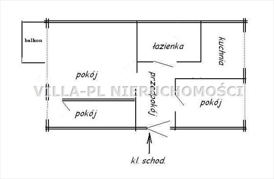 Mieszkanie trzypokojowe na sprzedaż Zgierz, os. 650-lecia, Lechonia 48m2 Foto 6