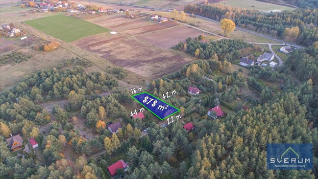 Działka rekreacyjna na sprzedaż Skowronów 854m2 Foto 1