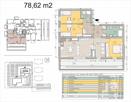 Mieszkanie czteropokojowe na sprzedaż Rzeszów, Zalesie 79m2 Foto 8