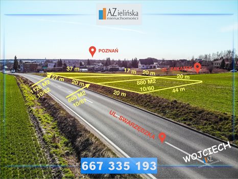 Działka budowlana na sprzedaż Kobylnica, Swarzędzka 1 126m2 Foto 4