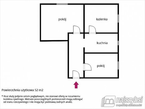 Mieszkanie dwupokojowe na sprzedaż Pyrzyce, Śródmieście 52m2 Foto 10
