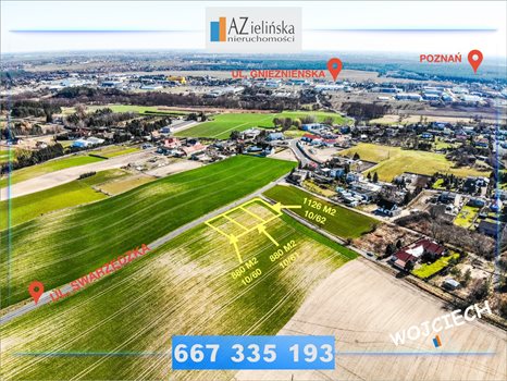 Działka budowlana na sprzedaż Kobylnica, Swarzędzka 1 126m2 Foto 8