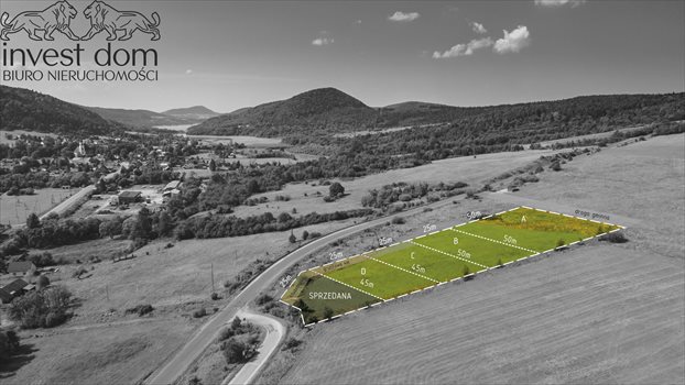 Działka budowlana na sprzedaż Uście Gorlickie 1 250m2 Foto 3