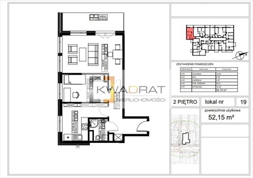 Mieszkanie dwupokojowe na sprzedaż Mińsk Mazowiecki, Warszawska 52m2 Foto 2