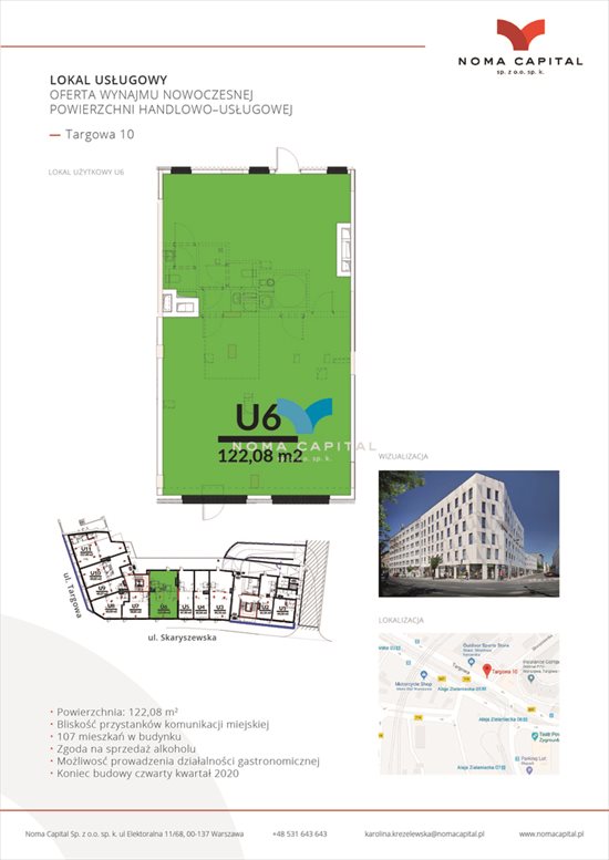 Lokal użytkowy na wynajem Warszawa, Praga-Południe, Targowa 122m2 Foto 6