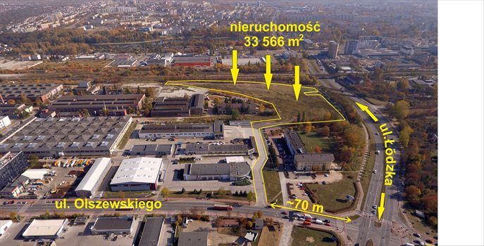 Działka inwestycyjna na sprzedaż Kielce, Centrum, Olszewskiego 33 566m2 Foto 3