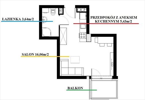 Kawalerka na sprzedaż Gliwice, Stare Gliwice, Kresowa 25m2 Foto 2