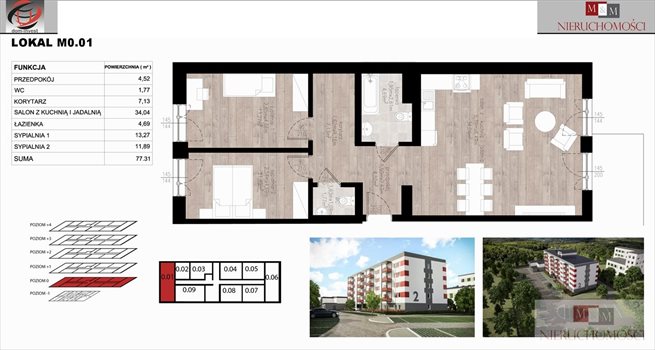 Mieszkanie na sprzedaż Opole Czarnowąsy  
