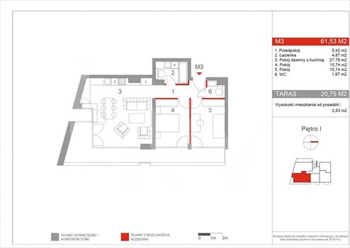 Mieszkanie trzypokojowe na sprzedaż Tychy, Marszałka Piłsudskiego 62m2 Foto 2