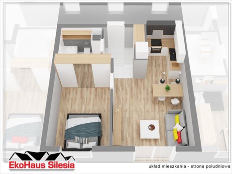 Mieszkanie dwupokojowe na sprzedaż Gliwice, Stare Gliwice, Kasprzaka 42m2 Foto 2