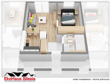 Mieszkanie dwupokojowe na sprzedaż Gliwice, Stare Gliwice, Kasprzaka 42m2 Foto 3