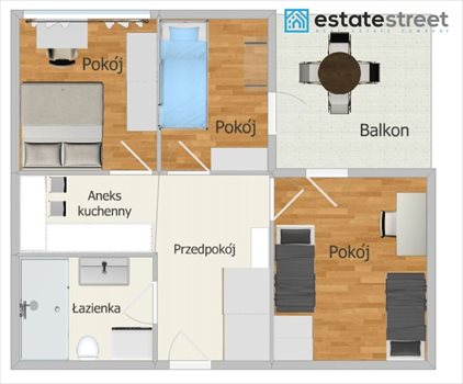 Mieszkanie trzypokojowe na wynajem Kraków, Dębniki, Kobierzyńska 50m2 Foto 8