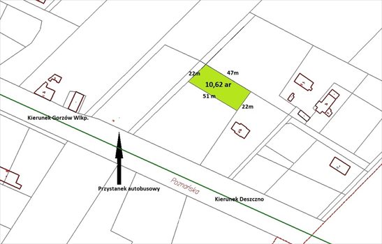 Działka budowlana na sprzedaż Gorzów Wielkopolski, Karnin 1 062m2 Foto 1