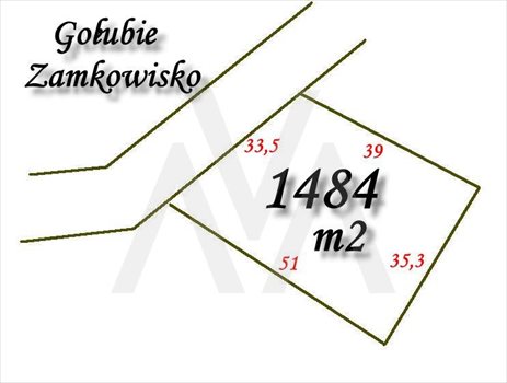Działka inna na sprzedaż Gołubie, Zamkowisko 1 484m2 Foto 2