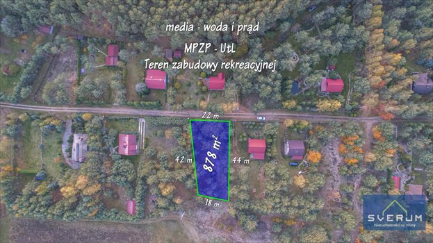 Działka rekreacyjna na sprzedaż Skowronów 854m2 Foto 3