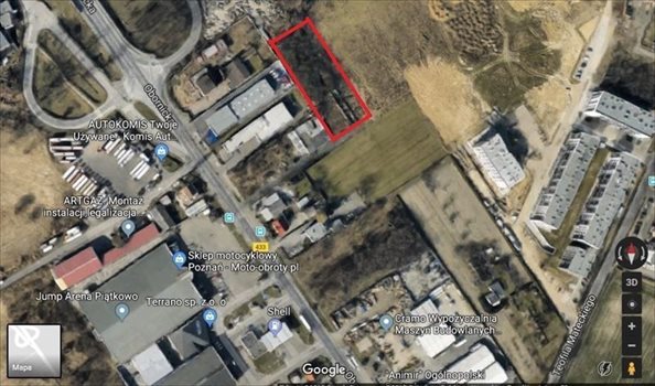 Działka inwestycyjna pod dzierżawę Poznań, Stare Miasto, Piątkowo, Przy Obornickiej 2 500m2 Foto 4