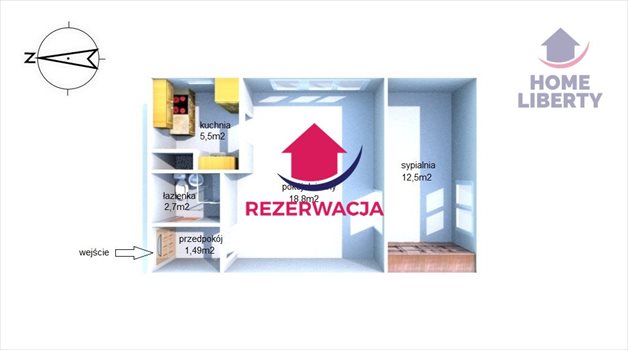 Mieszkanie dwupokojowe na sprzedaż Olsztyn, Zatorze, Tczewska 41m2 Foto 5