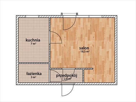 Kawalerka na sprzedaż Gdańsk, ŻABIANKA, GOSPODY 31m2 Foto 7