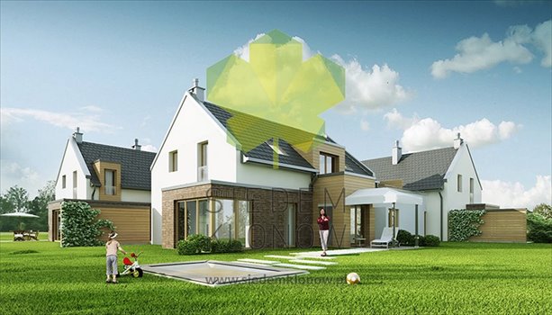 Nowy dom Osiedle Siedem Klonów (ul.Szaserów, wjazd od ul.Podchorążych 60a) Łódź, Polesie Osiedle Siedem Klonów, ul.Szaserów wjazd ul.Podchorążych 60a 116m2 Foto 1