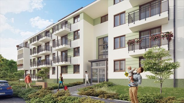 Nowe mieszkanie trzypokojowe Słoneczne Miasteczko Kraków, Bieżanów-Prokocim, ul. Braci Czeczów/ul. Opalowa 51m2 Foto 3