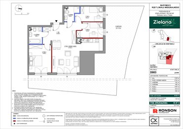 rzut mieszkanie na sprzedaż 82m2 mieszkanie Warszawa, Mokotów, ul. Polska 10