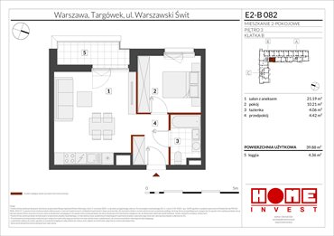 rzut mieszkanie na sprzedaż 40m2 mieszkanie Warszawa, Targówek, ul. Warszawski Świt