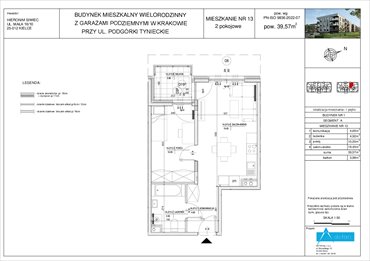 rzut mieszkanie na sprzedaż 40m2 mieszkanie Kraków, Dębniki, Podgórki Tynieckie