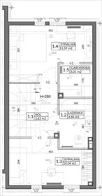 rzut dom na sprzedaż 73m2 dom Warszawa, Wilanów, ul. Gratyny 13