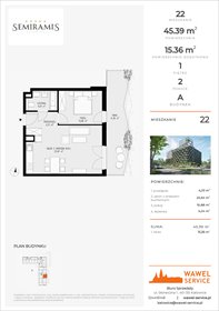 rzut mieszkanie na sprzedaż 45m2 mieszkanie Katowice, Bogucice - Dąbrówka Mała, Wiertnicza 32