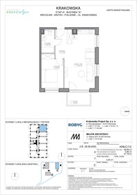 rzut mieszkanie na sprzedaż 47m2 mieszkanie Wrocław, Krzyki, Krakowska 112