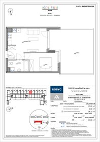 rzut mieszkanie na sprzedaż 37m2 mieszkanie Warszawa, Bemowo, Szeligowska