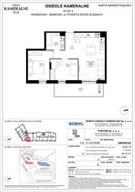 rzut mieszkanie na sprzedaż 50m2 mieszkanie Warszawa, Powstańców Śląskich