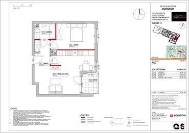 rzut mieszkanie na sprzedaż 46m2 mieszkanie Warszawa, Ursus, ul. Gierdziejewskiego 23