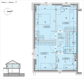 rzut dom na sprzedaż 81m2 dom Warszawa, Białołęka, Inna 4
