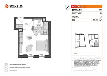 rzut lokal użytkowy na sprzedaż 29m2 lokal użytkowy Gdańsk, ul.Jaskółcza