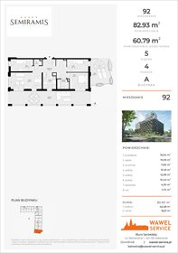rzut mieszkanie na sprzedaż 83m2 mieszkanie Katowice, Bogucice - Dąbrówka Mała, Wiertnicza 32