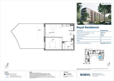 rzut mieszkanie na sprzedaż 45m2 mieszkanie Warszawa, Wilanów, Sarmacka