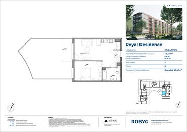 Nowe mieszkanie dwupokojowe Royal Residence Warszawa, Wilanów, Sarmacka 45m2 Foto 1
