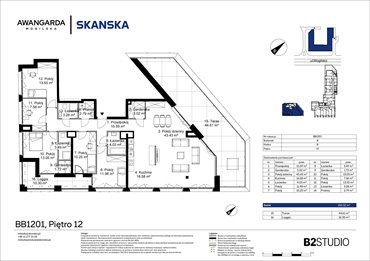 rzut mieszkanie na sprzedaż 150m2 mieszkanie Kraków, Prądnik Czerwony, Mogilska 126