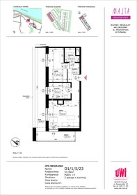 rzut mieszkanie na sprzedaż 53m2 mieszkanie Poznań, Rataje, ul. Klemensa Mikuły 1 i 3