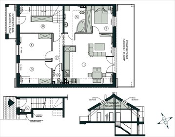 rzut mieszkanie na sprzedaż 73m2 mieszkanie Pogórze, Feliksa Dorsza