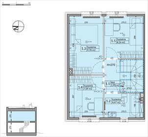 rzut dom na sprzedaż 73m2 dom Boryszew, Nadziei