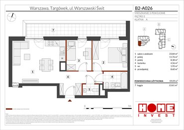 Nowe mieszkanie trzypokojowe Warszawski Świt Etap IX Warszawa, Targówek, ul. Warszawski Świt 12 59m2 Foto 1