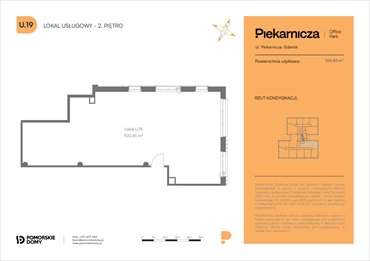 rzut mieszkanie na sprzedaż 100m2 mieszkanie Gdańsk, Morena, Piekarnicza 6