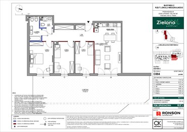 rzut mieszkanie na sprzedaż 99m2 mieszkanie Warszawa, Mokotów, ul. Polska 10