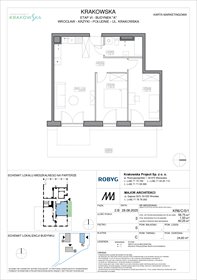 rzut mieszkanie na sprzedaż 59m2 mieszkanie Wrocław, Krzyki, Krakowska 112