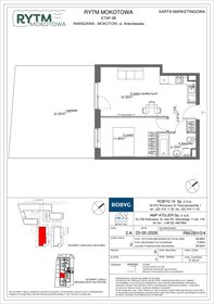 rzut mieszkanie na sprzedaż 39m2 mieszkanie Warszawa, Mokotów, Antoniewska 3B
