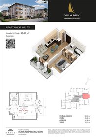 rzut mieszkanie na sprzedaż 31m2 mieszkanie Augustów, Wypoczynkowa