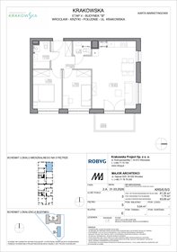 rzut mieszkanie na sprzedaż 61m2 mieszkanie Wrocław, Krzyki, Krakowska 112
