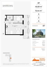 rzut mieszkanie na sprzedaż 46m2 mieszkanie Katowice, Bogucice - Dąbrówka Mała, Wiertnicza 32